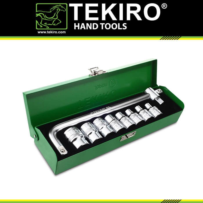 Kunci Sok Tekiro 8-24mm 6PT RP H-67 Box Besi Tekiro Sok Set Original