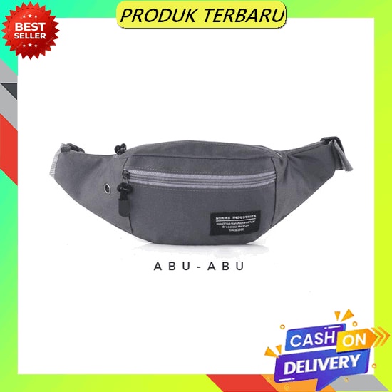 [Bisa Cod] Real Tas Selempang Sling Bag Tas Wallet Kecil Mini Distro Pria Wanita | Tas Kain Kanvas S