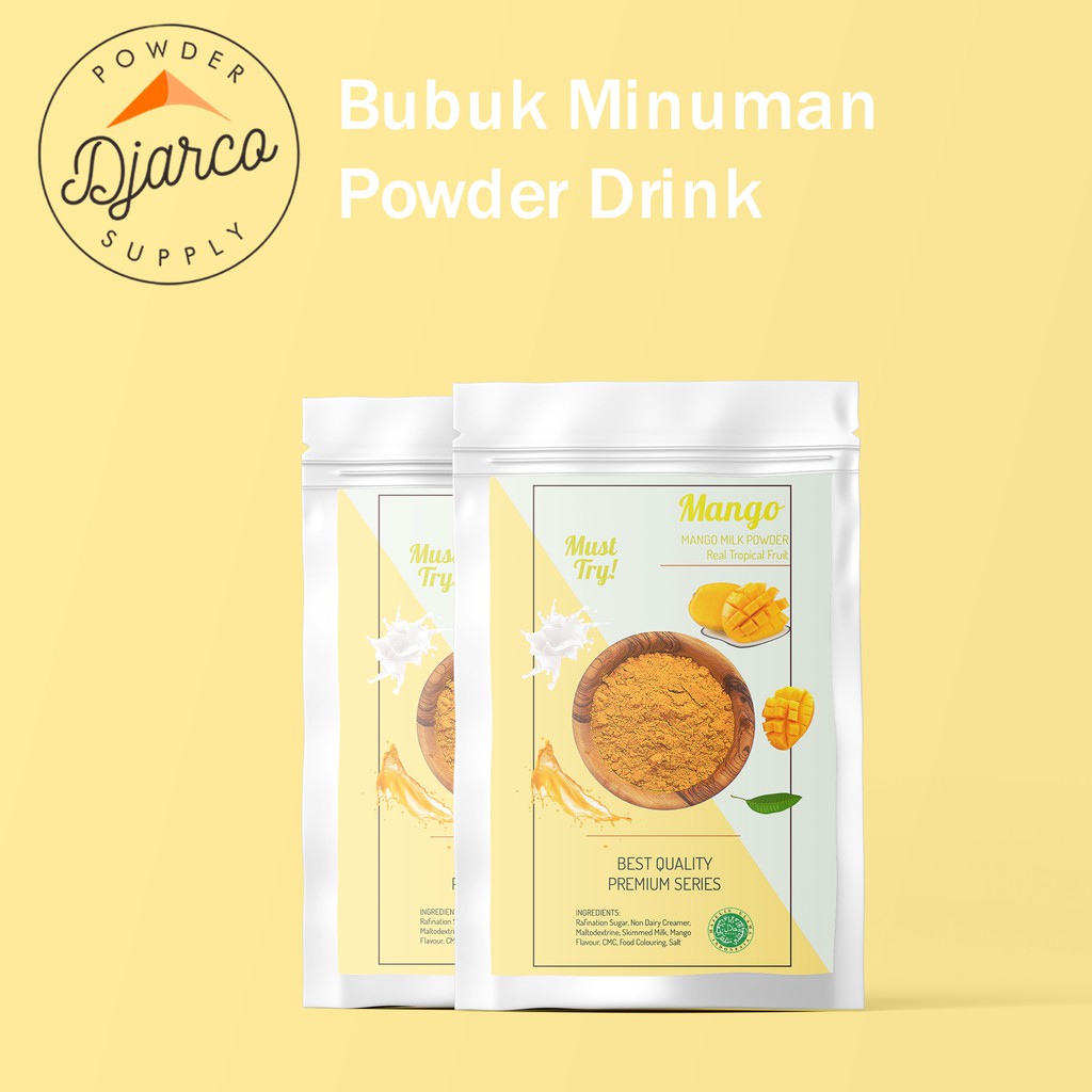 

1000 GRAM/1 KG PREMIUM MANGO MILK POWDER DRINK - SERBUK BUBUK MINUMAN SUSU MANGGA BISA GROSIR