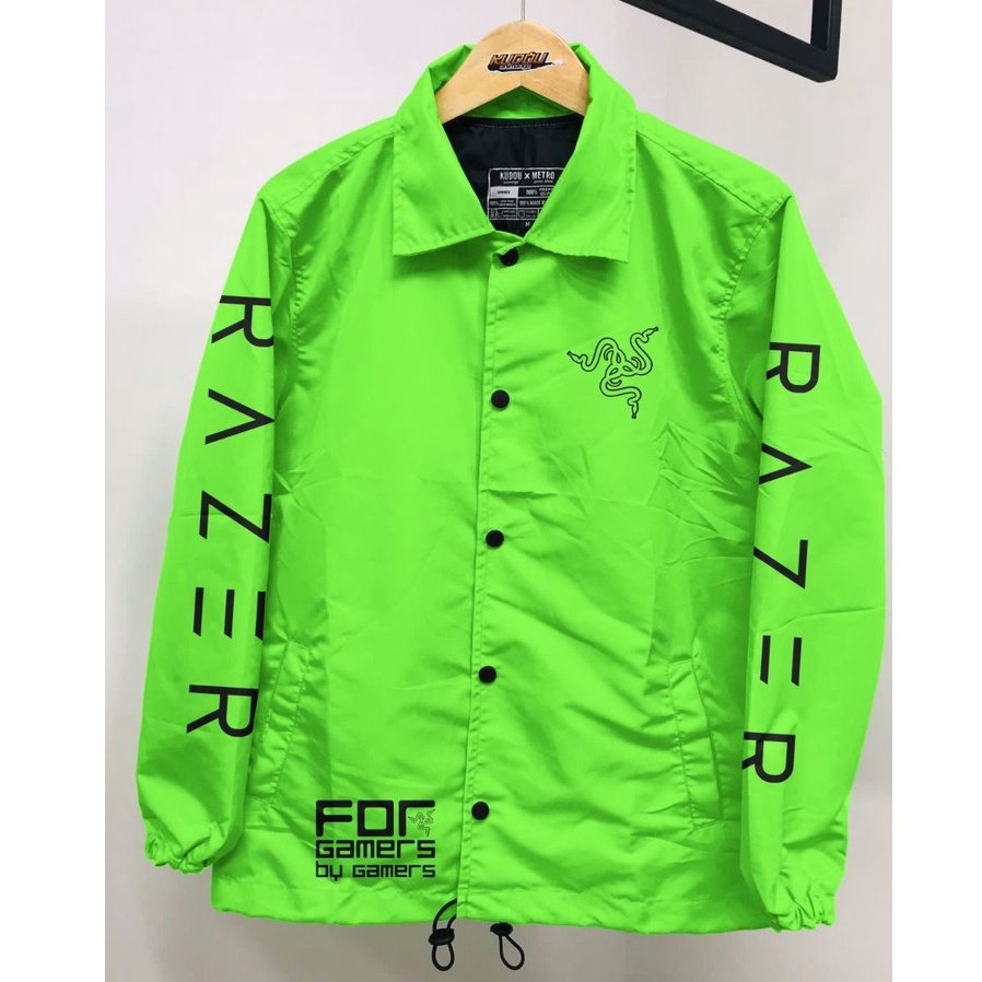 Waterproof Coach Neon Razer Jacket For Gamers By Gamers Premium Unisex