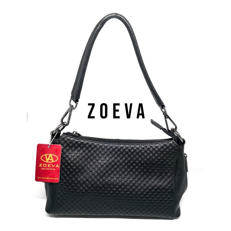 ZOEVA 𝙆𝙐𝙇𝙄𝙏 𝙎𝘼𝙋𝙄 𝘼𝙎𝙇𝙄 Shoulder Bag Tas Selempang Wanita Sling Bag Tas Wanita Fashion [Fashion2]