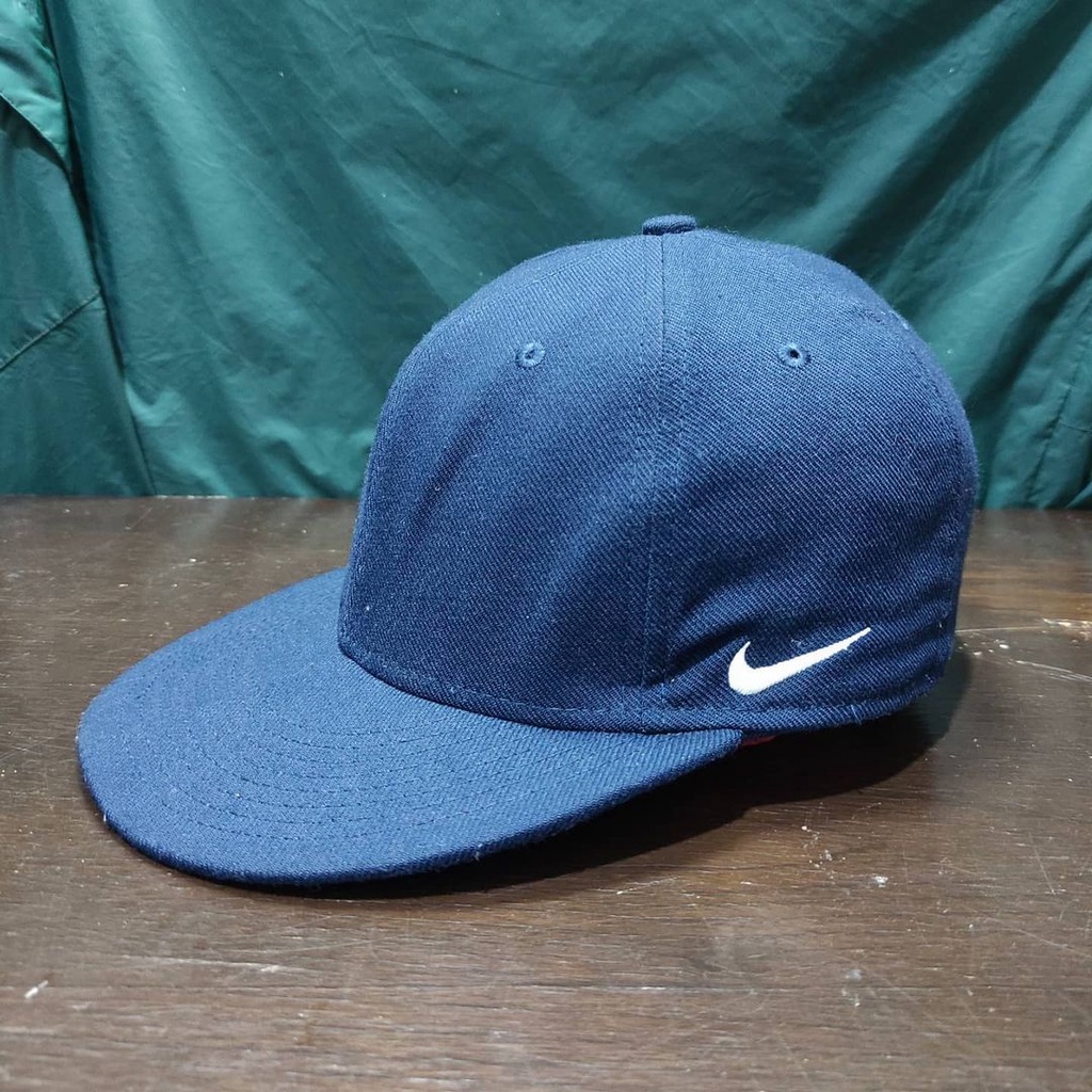 TOPI SNAPBACK NIKE SWOSH TRUE DRI FIT BIG LOGO ORIGINAL IMPORT VINTAGE CAPS HAT UNISEX BLUE MURAH CA