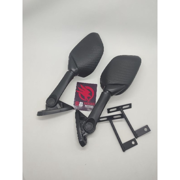 Spion Yamaha R25 Carbon Pendek - Spion Yamaha R25 R15 Nmax