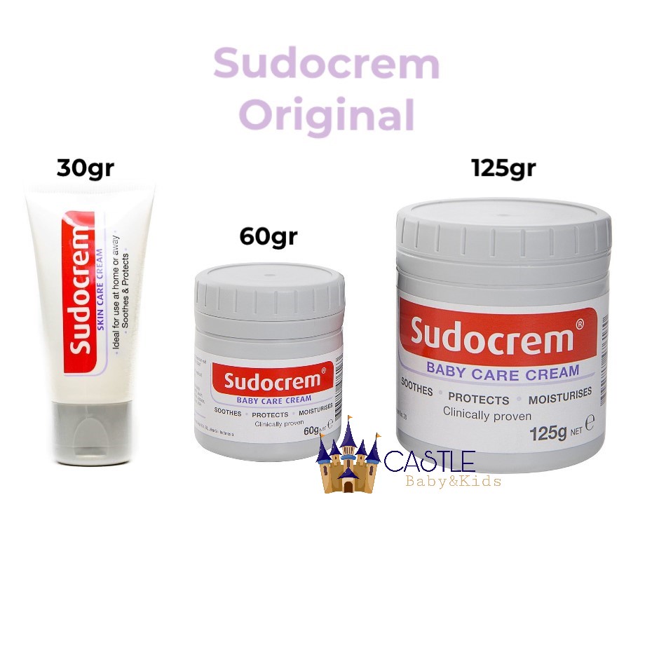 Castle - Sudocrem 30gr / 60gr / 125gr From Mothercare Sudo Cream ASLI Cream ruam eksim jerawat bayi dan luka