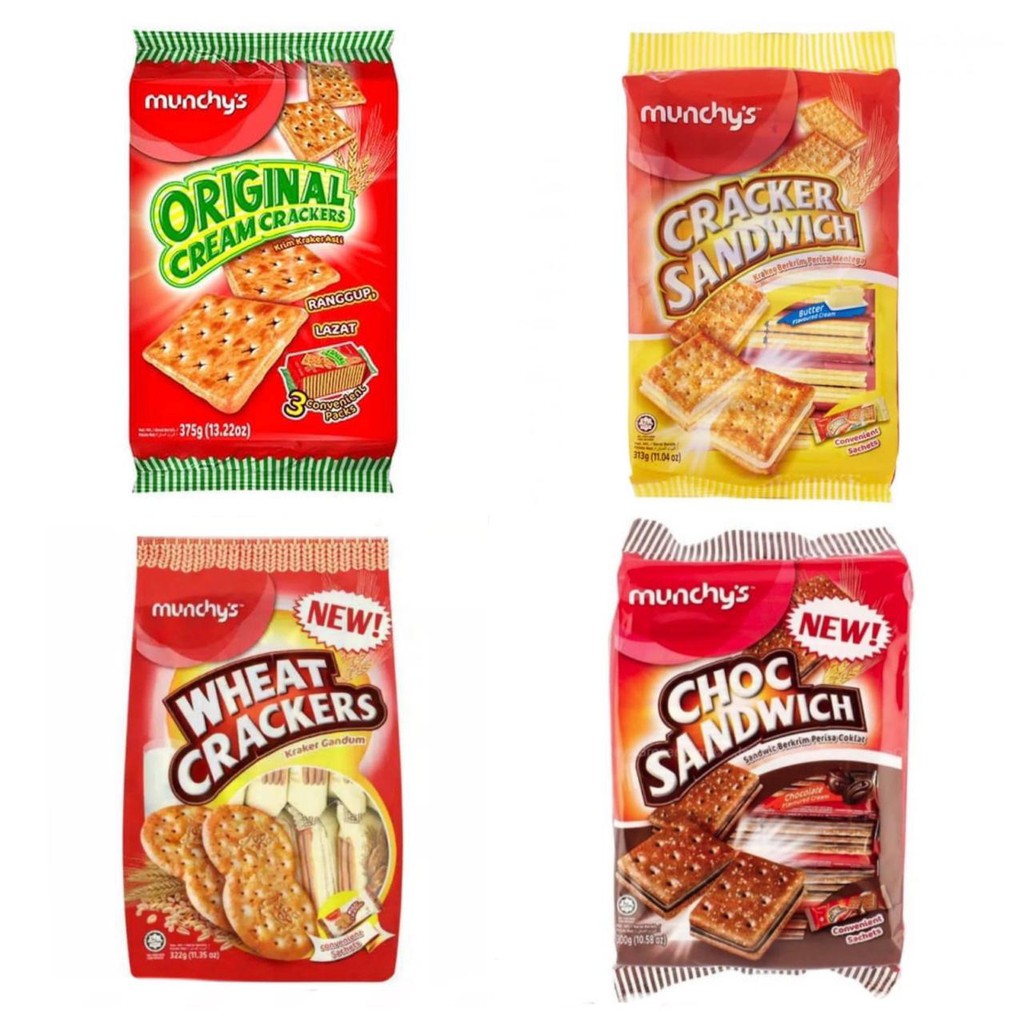 

MUNCHY Wheat Crackers-MUNCHY Choc Sandwich-MUNCHY Cream Crackers-MUNCHY Cracker Sandwich-Malaysia