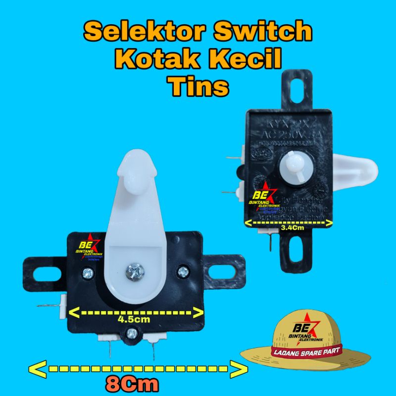 TIMER SWITCH DRAIN MESIN CUCI KOTAK KECIL TINS SELEKTOR PEMBUANGAN AIR