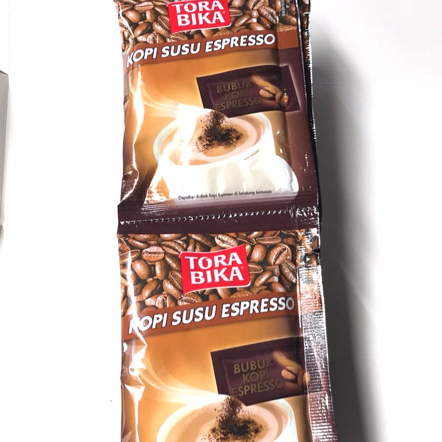 KOPI TORABIKA SUSU ESPRESSO 1 RENCENG ISI 10 SACHET 23gr 23 gr - Bubuk Espreso Tora Bika Dus