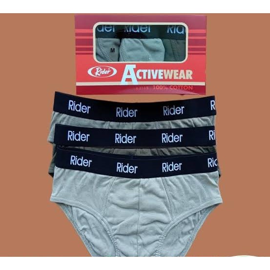 1 Box 3 Pcs CD Rider Active Brief R 315 B - Celana Dalam Pria Dewasa - Mix Warna