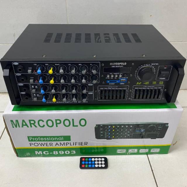 Power Mixer 4 Channel Marcopolo Mc-8903 Usb Sd dan radio FM