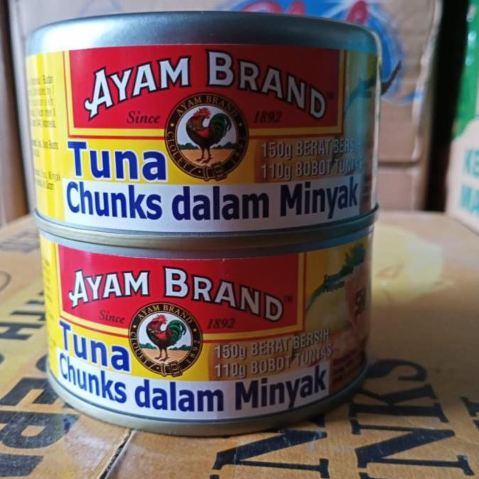

Terlaris! Tuna Chunk In Oil Brand 150 Gr