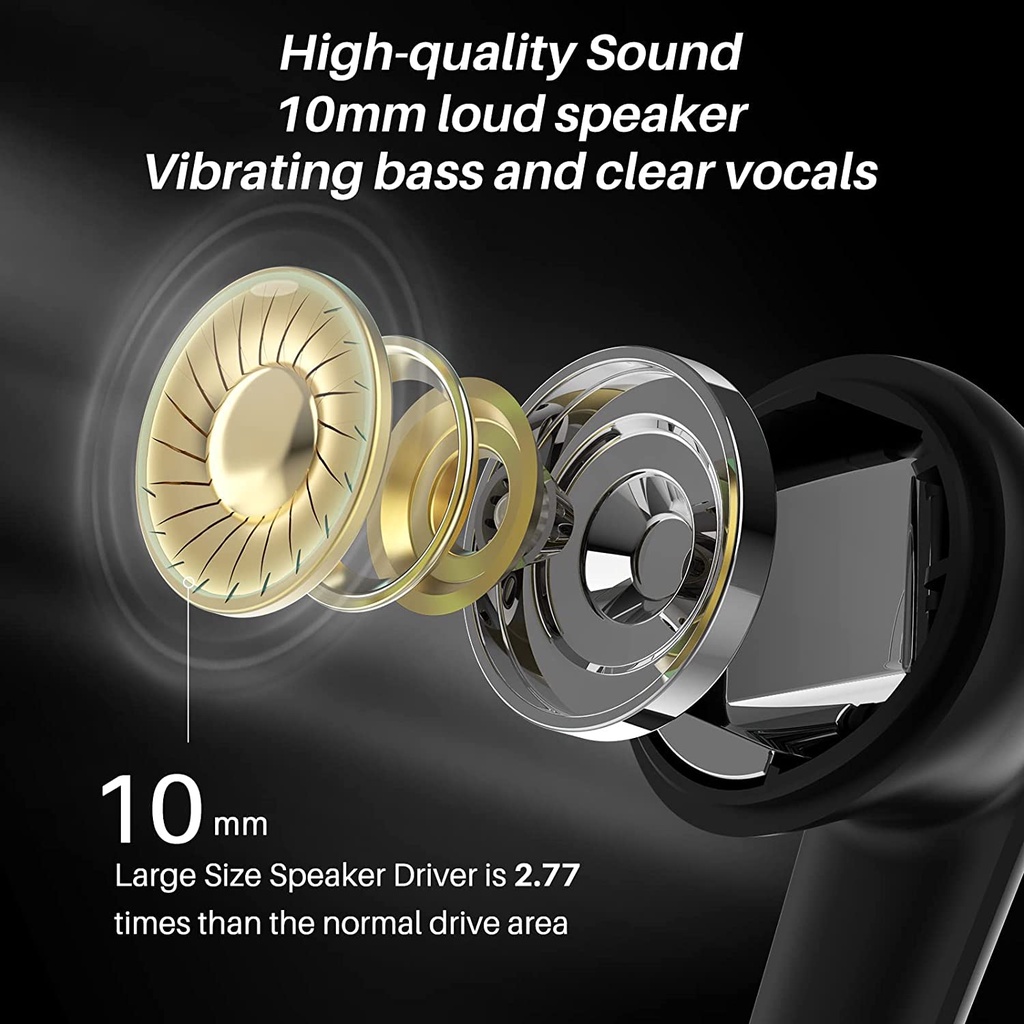 TOZO G1 TWS Gaming Ultra Low Latency Stereo True Wireless Earbuds Headset Bluetooth 5.0