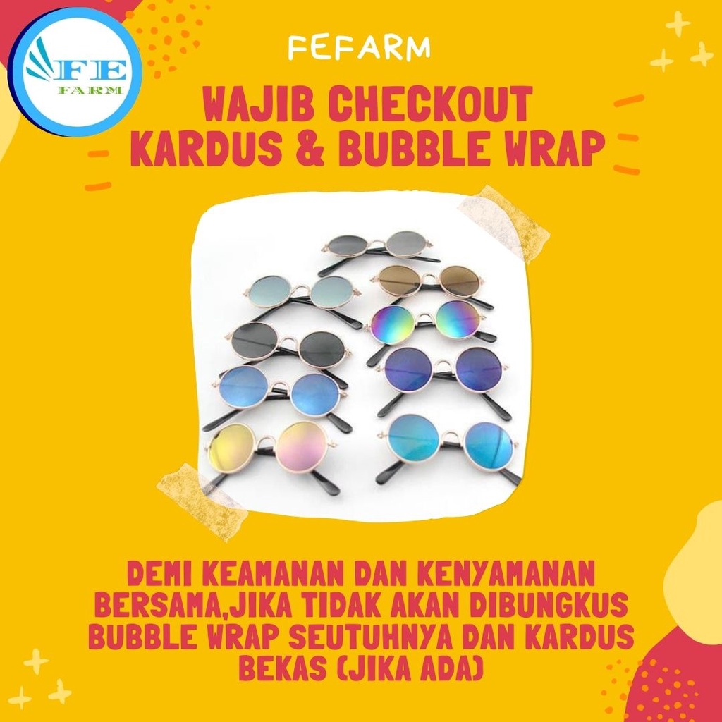 Kacamata Untuk Kucing Pet Sunglasses Eyeglasses FEFARM