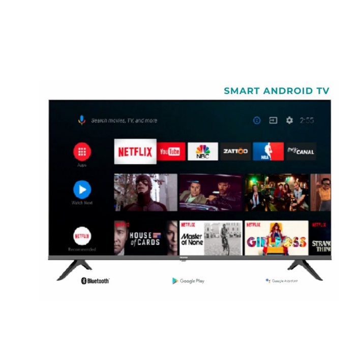 HISENSE LED 43E4F - SMART TV LED 43 INCH ANDROID TV HDR GARANSI 4TAHUN
