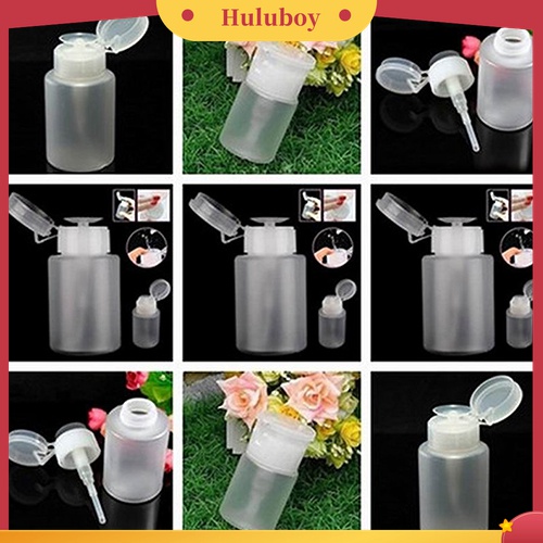 Huluboy Huluboy♡ Botol Kosong Penyimpanan Aseton Pembersih Kutek UV Gel Untuk Nail Art