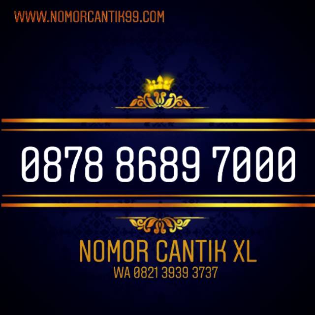 Nomor Cantik XL 0878 8689 7000 - XL Triple 000 - XL 7000 - Nomer Cantik XL Triple 000