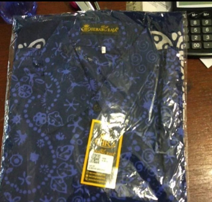Benang Raja Kemeja Batik Pria Hem Lengan Pendek Ukuran Jumbo 2xl 3xl