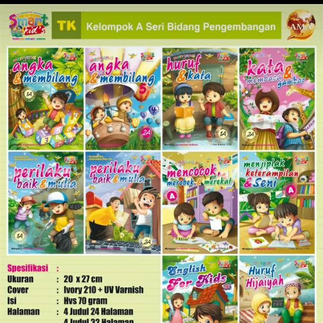 Paket Buku TK Kelompok A Seri Pengembangan