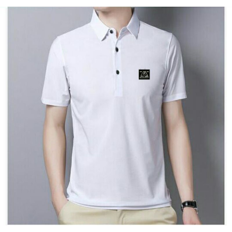 Simple ll kaos polos kerah original Alva cotton Combed 24 S