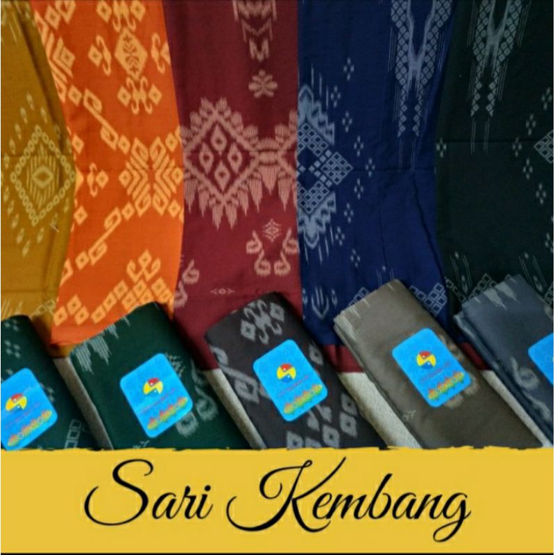 Sarung Tenun Sari Kembang Dewasa Motif Batik