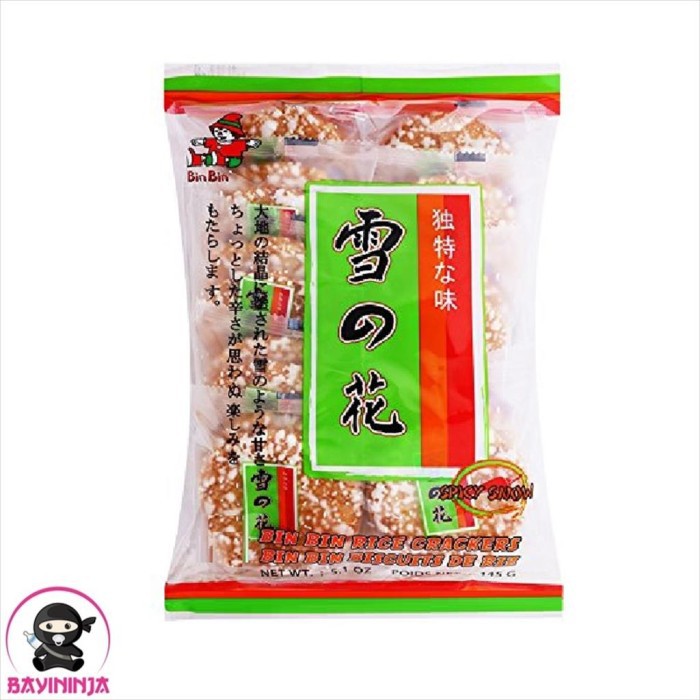 

Bin Bin Rice Crakers Spicy Snow 140 Gram