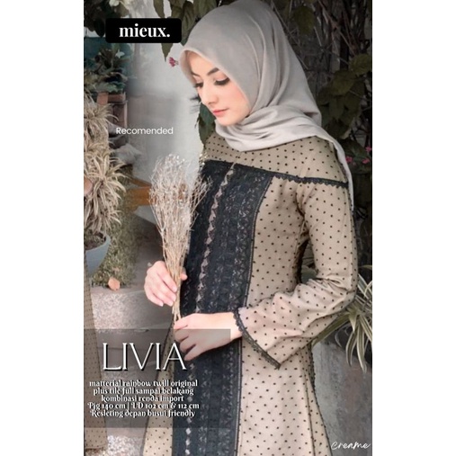 LIVIA // HABSY  gamis abaya turkey gamis bordir gamis kondangan gamis pesta original mieux