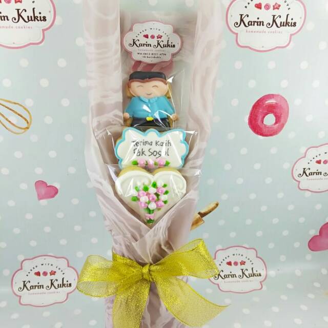 

Buket Terima Kasih Bapak Guru kukis 3 pcs