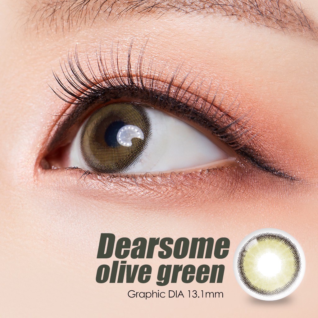 LENSBYSEOUL Olola Dearsome - Olive Green Korean Natural Contact Soft Lens