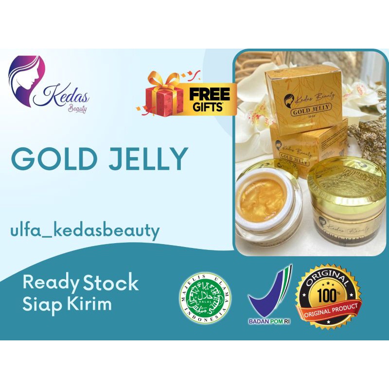 (READY STOK) GOLD JELLY KEDAS BEAUTY 100 % ORI + FREE GIFT
