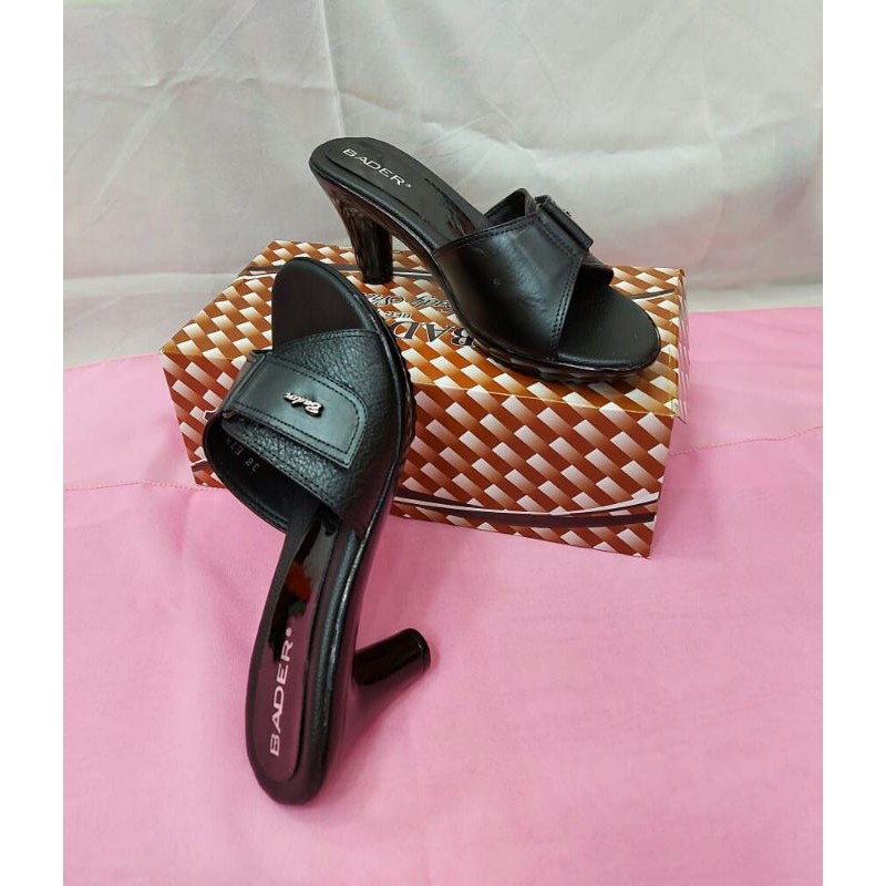 Sandal Pesta Wanita/Merek Bader/Kulit Asli/Sandal Import wanita/Hak Tinggi 5 cm