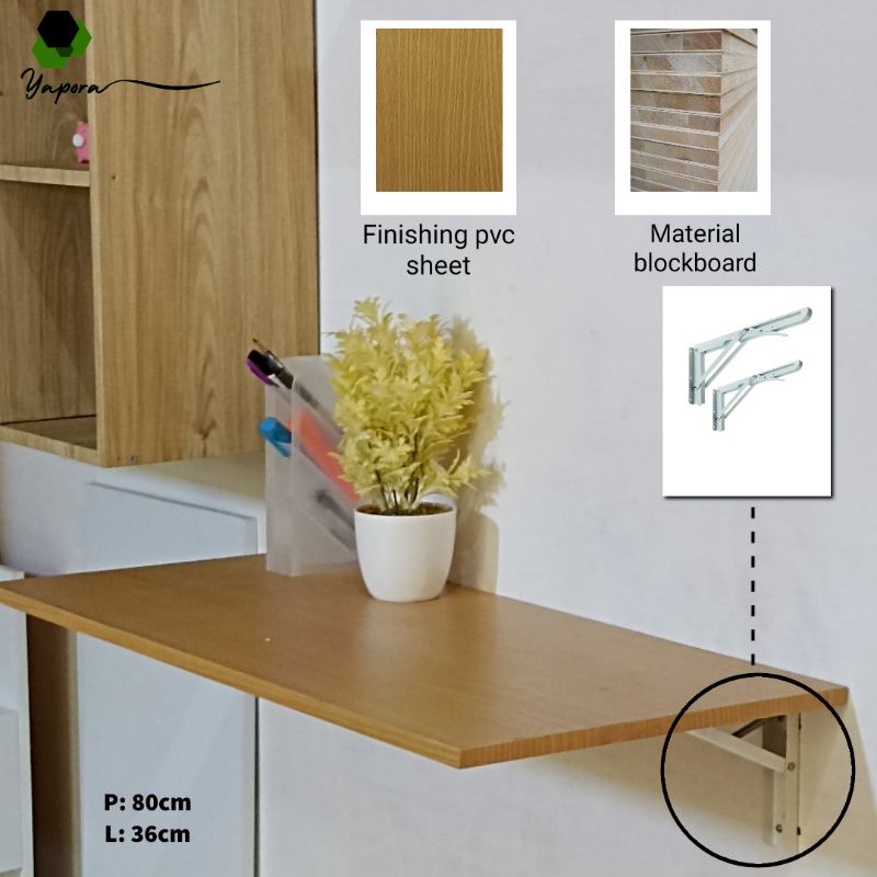 meja lipat dinding/meja gantung/meja leptop