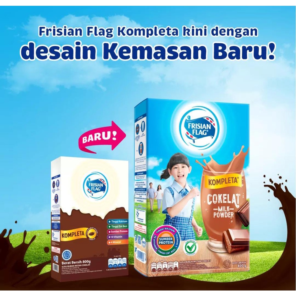 Frisian Flag Kompleta Coklat 800gr Expired Date 2025