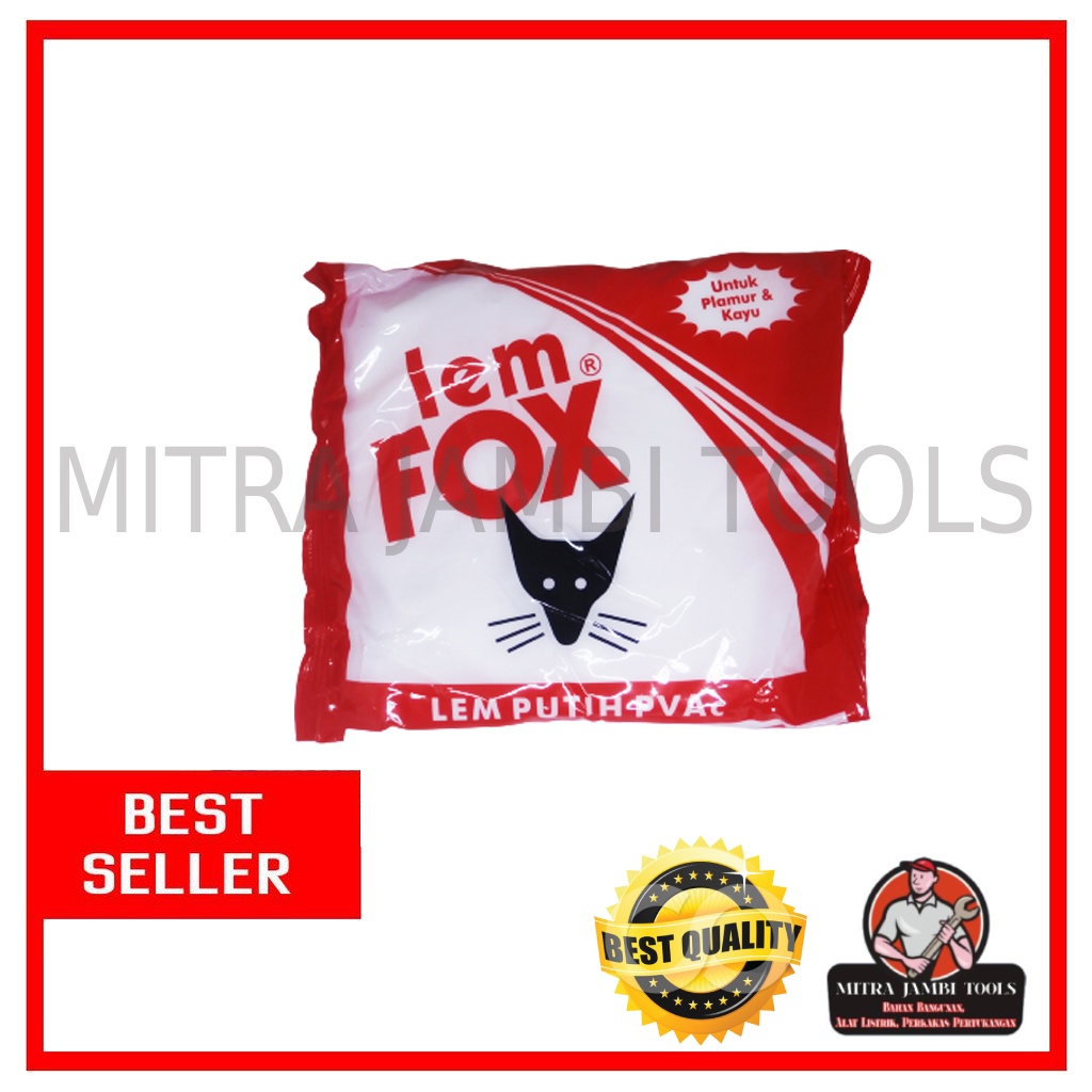 LEM FOX PUTIH PVC KECIL 400 GRAM