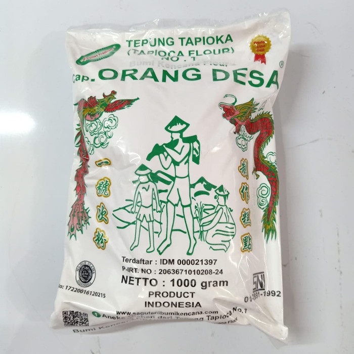 

Ds501D0 Tepung Tapioka Sagu Tani Cap Orang Desa No. 1 Bumi Kencana Flour 1Kg Gr0B1