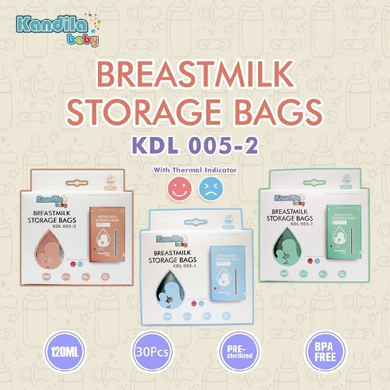 Kantong Asi Kandila Baby Breastmilk Storage KDL005-2 120mL 30pcs Perlengkapan Bayi