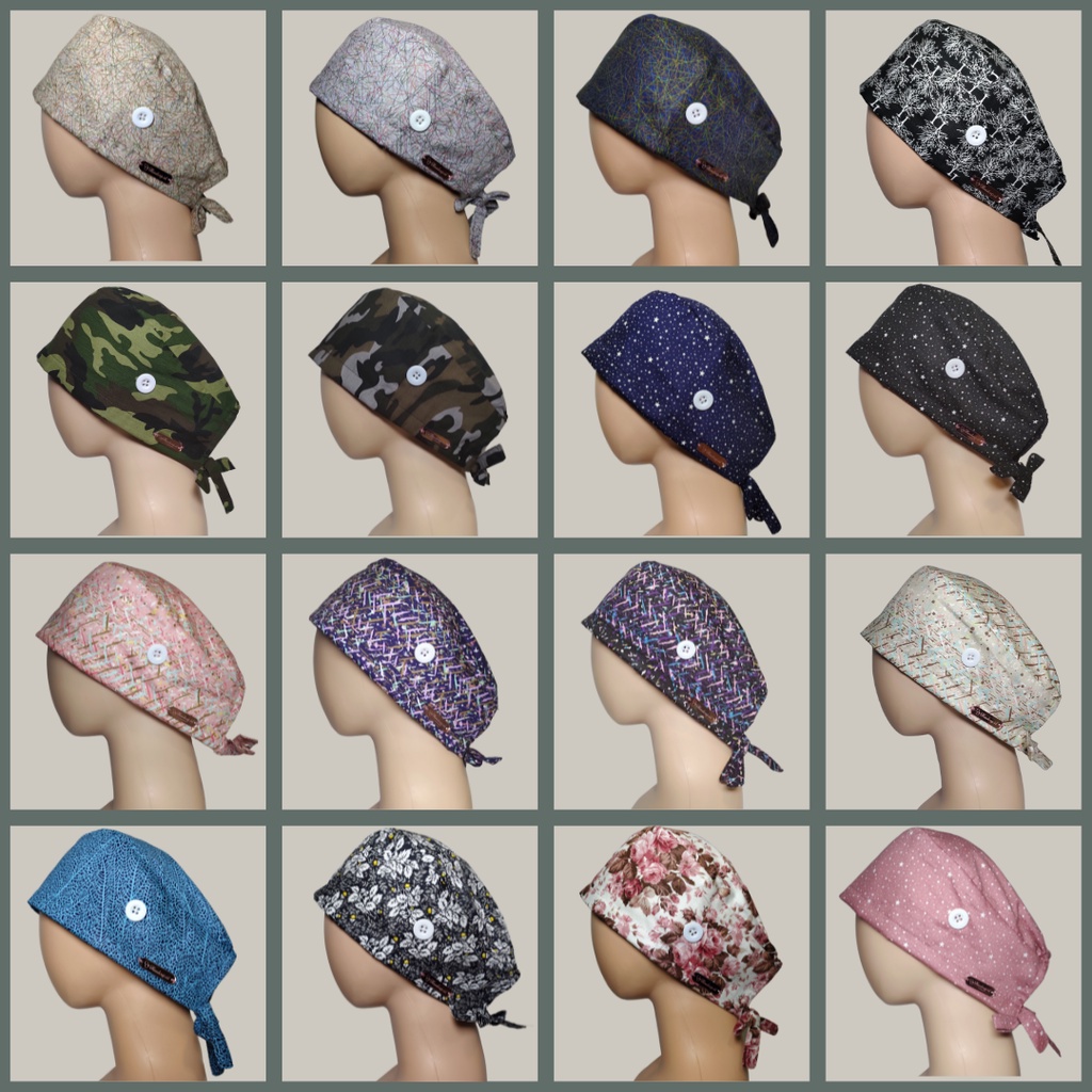 TERMURAH HEADCAP / TOPI BEDAH / TOPI OPERASI / TOPI MEDIS / SURGICAL CAP / HEAD CAP/ HAIR CAP TOPI D