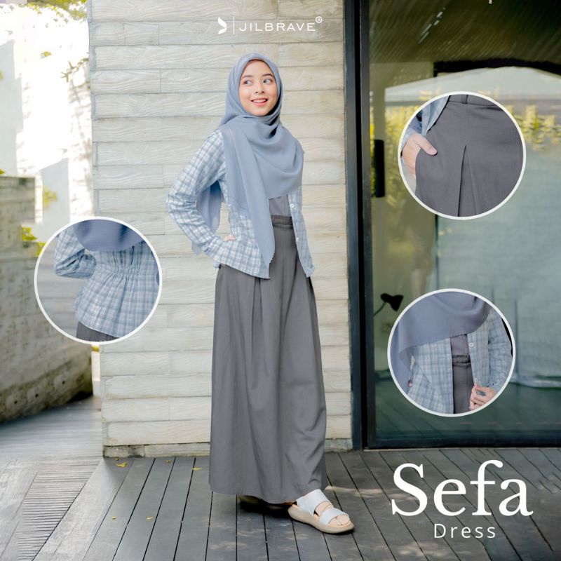 JILBRAVE SEFA DRESS - ORIGINAL JILBRAVE Official Shop | Original Jilbrave | Gamis Faezia Official Sh