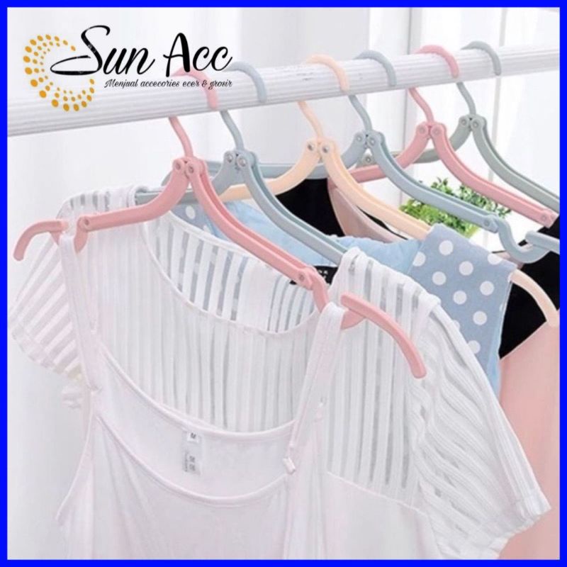 (SUN) MAGIC HANGER LIPAT / GANTUNGAN BAJU LIPAT PORTABLE SERBAGUNA MULTIFUNGSI