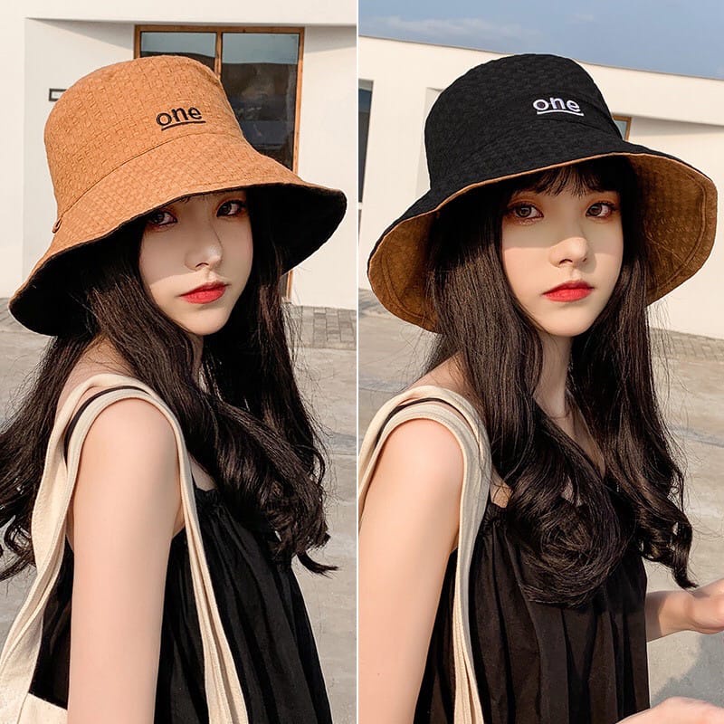 CAHAYA Topi Wanita Bisa Digunakan Dua Warna Depan Belakang / Topi Pantai / Topi Outdoor S47