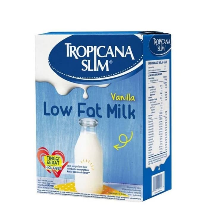 

Tropicana Slim Vanilla Susu Low Fat [500 g]