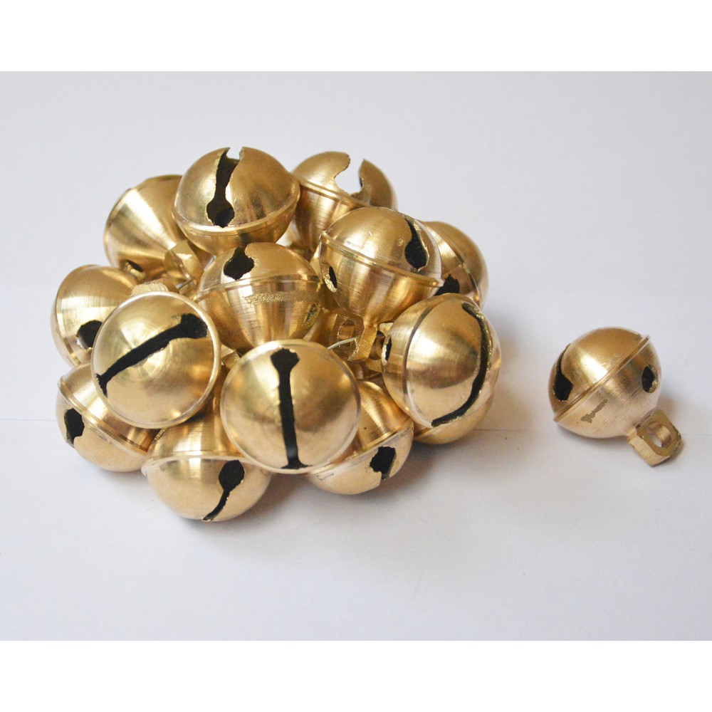 Satu kodi - 20 pcs - Klintingan kerincingan kuningan 27mm no 4 B139DD