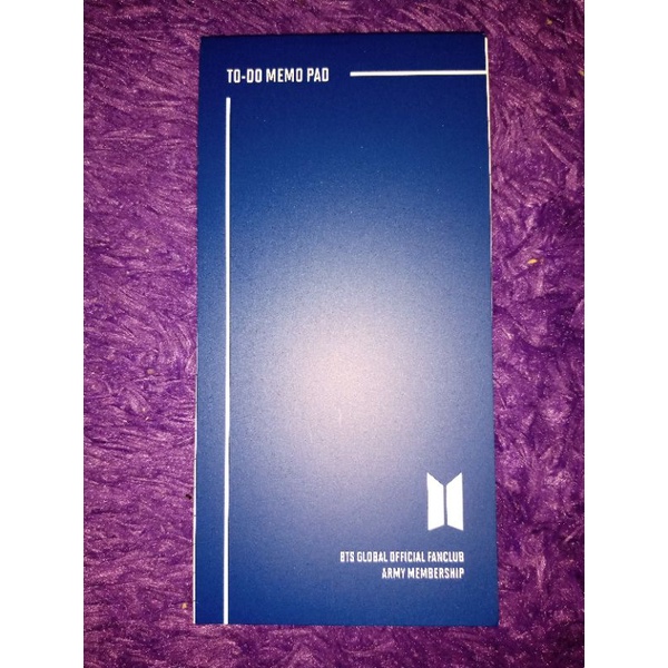 (booked) Official memo pad + sticker keyboard army membership kit BTS