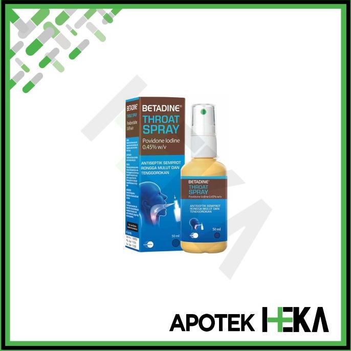 [[ Eferiusaya ]] Betadine Throat Spray 50 ml - Radang Tenggorokan