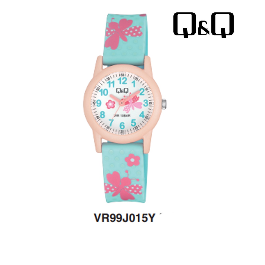 Jam Tangan Anak Colorful Motif Lucu Rubber Analog Original Q&amp;Q QNQ QQ VR99 VR99J series