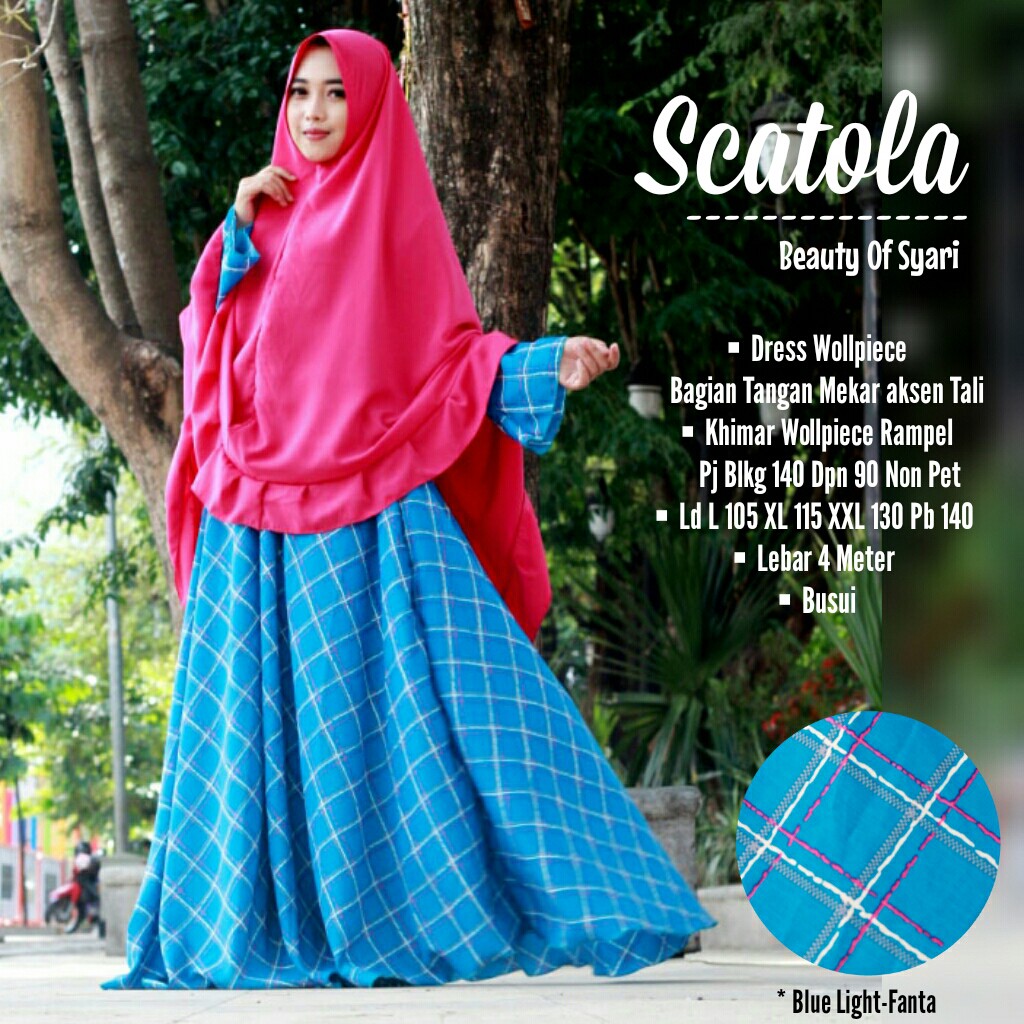 GAMIS SYARI JUMBO XXL LD 130 CM / SCATOLA SYARI