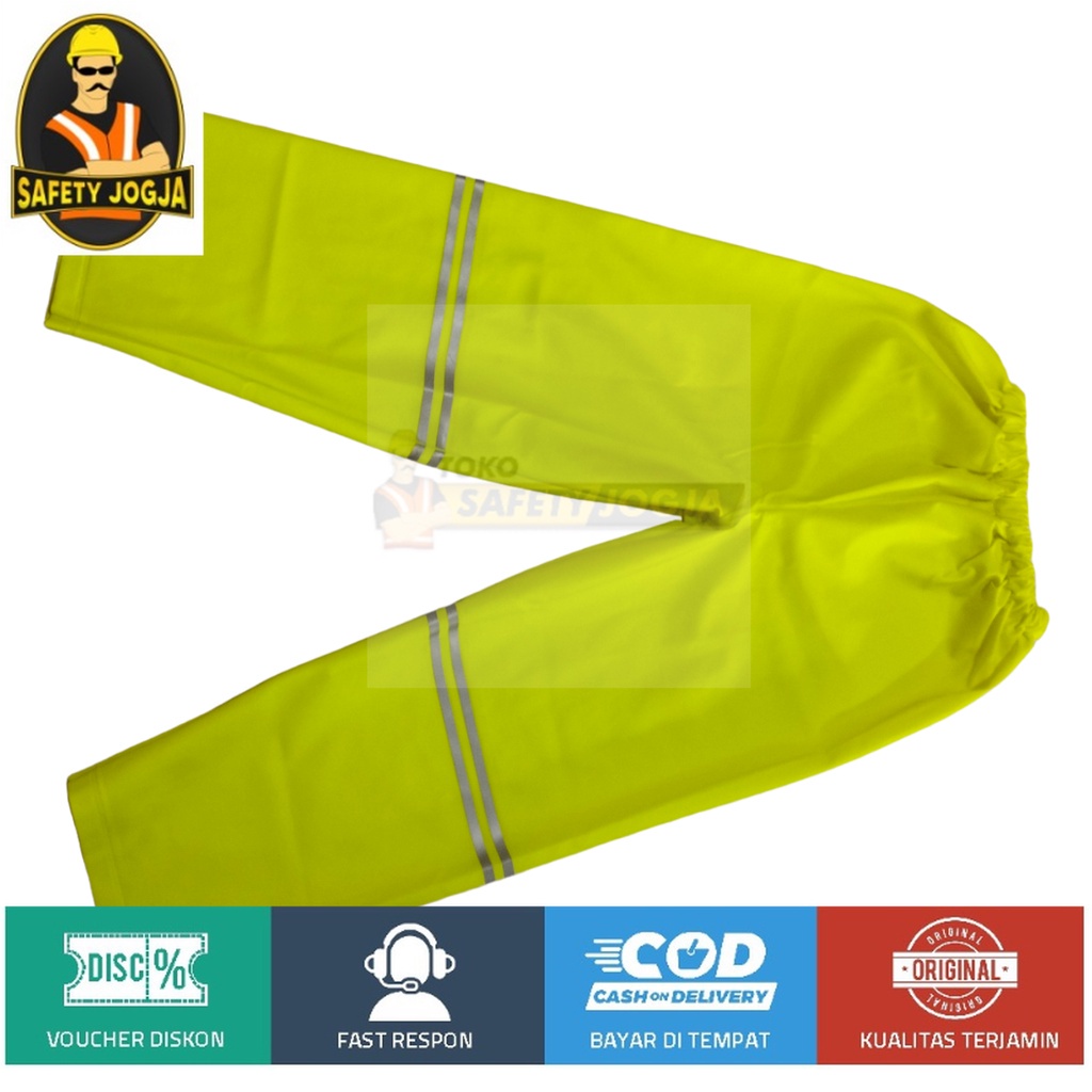 JAS HUJAN PROYEK SAFETY BAJU CELANA RAINSUIT BAHAN PVC POLYCARBONATE TEBAL DAN TIDAK LECEK PREMIUM