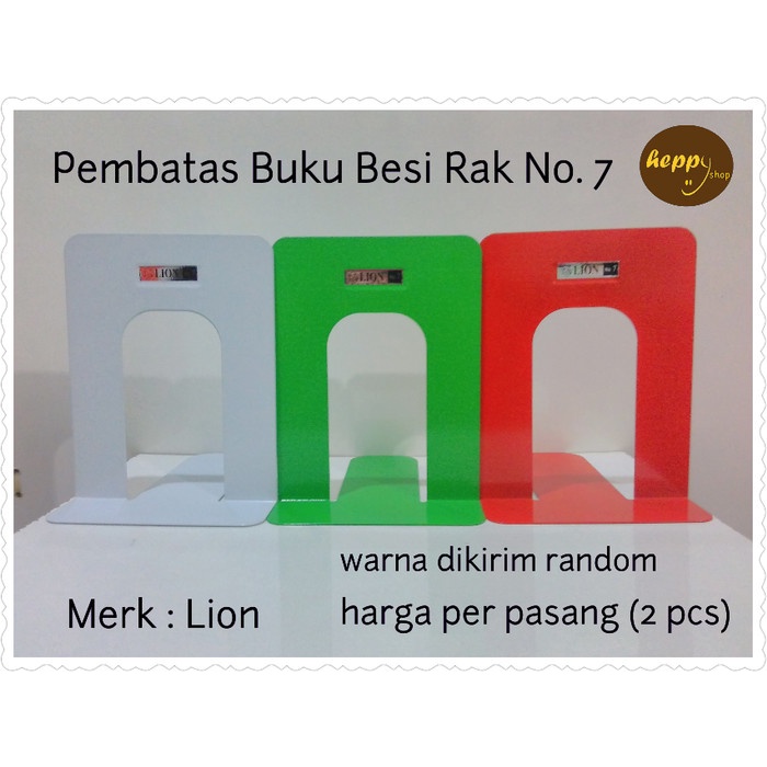 

Hadir Pembatas Buku Besi Rak No 7 Murah