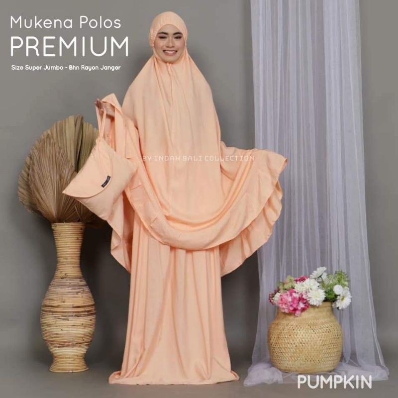MUKENA BALI POLOS PREMIUM BY INDAH BALI COLLECTION