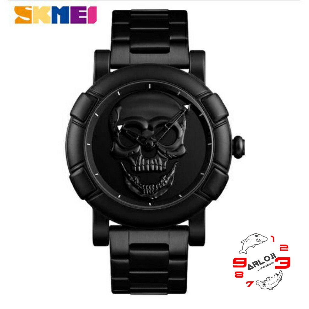 arloji_surabaya • Jam Tangan Pria Analog Skmei 9178 Motif Original Stainless