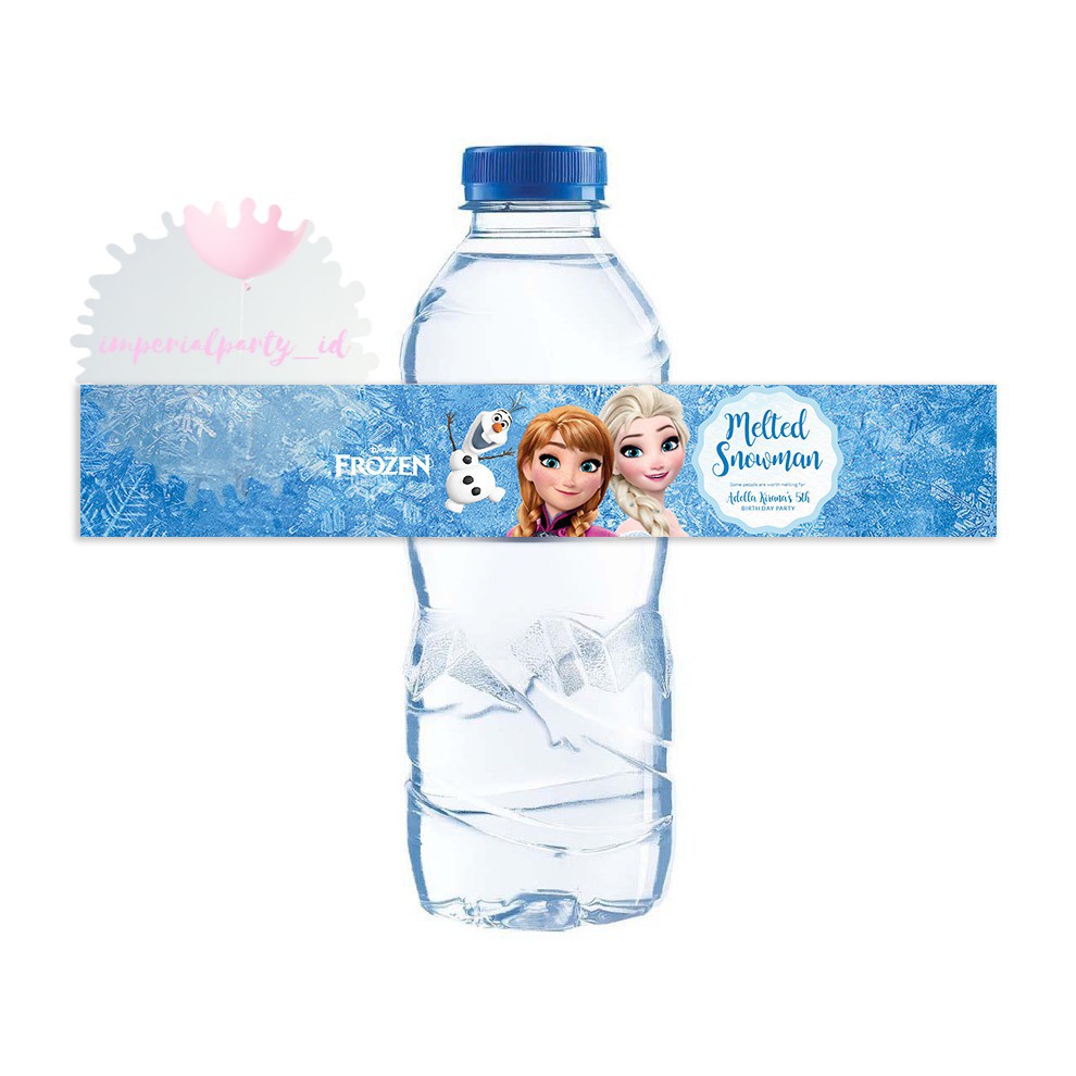 

Custom Stiker Label Aqua Mineral Water Wrapper DIY