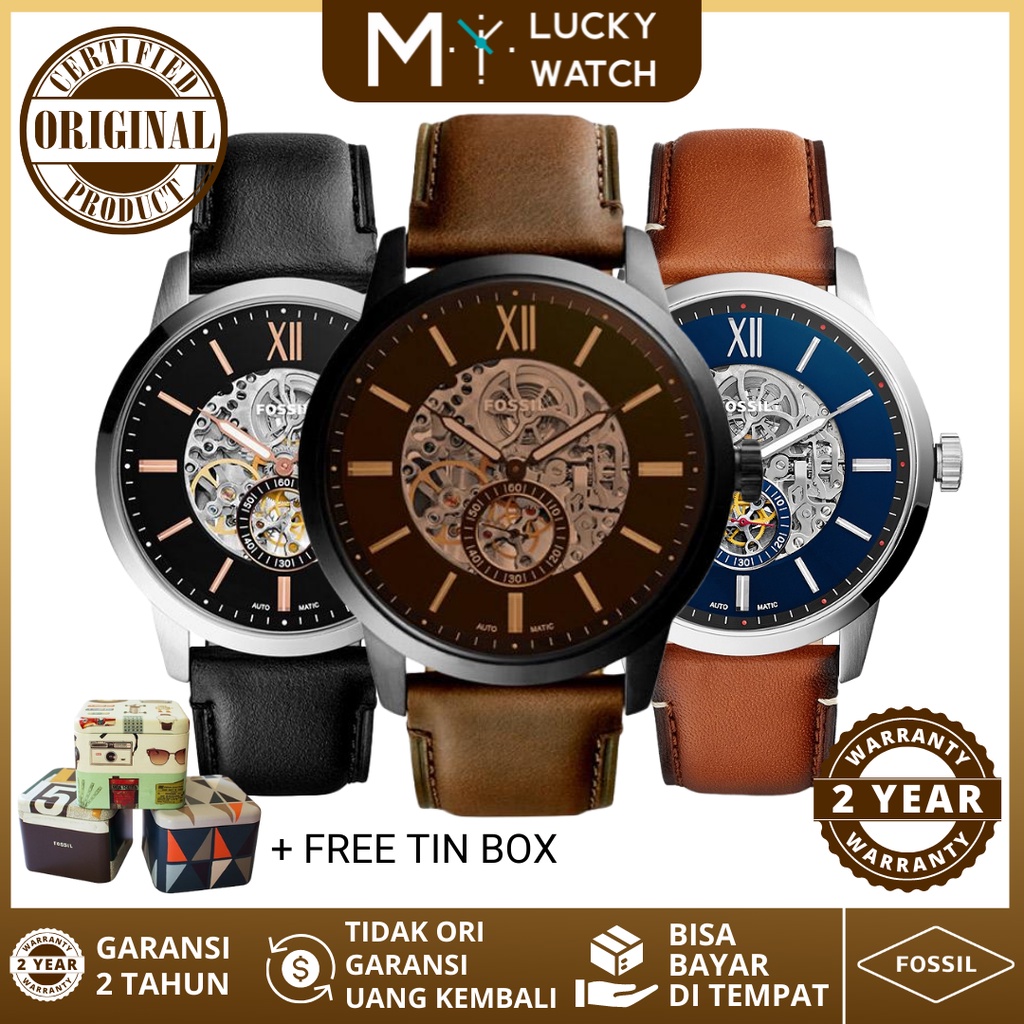 [ ORIGINAL - GARANSI ] JAM PRIA JAM TANGAN PRIA FOSSILTOWNSMAN AUTOMATIC ME 3155 ME 3154 ME 3153